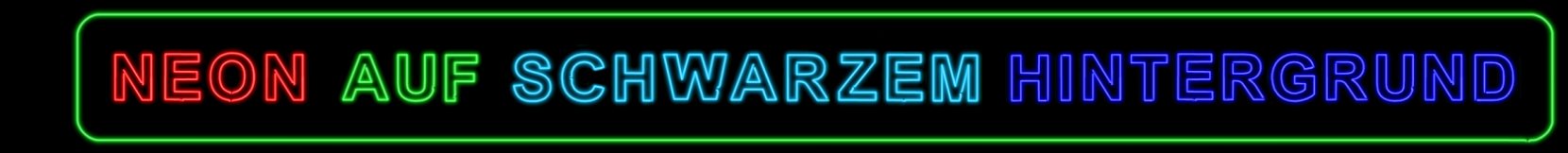 Neon auf schwarzem Hintergrund